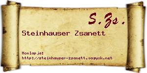 Steinhauser Zsanett névjegykártya